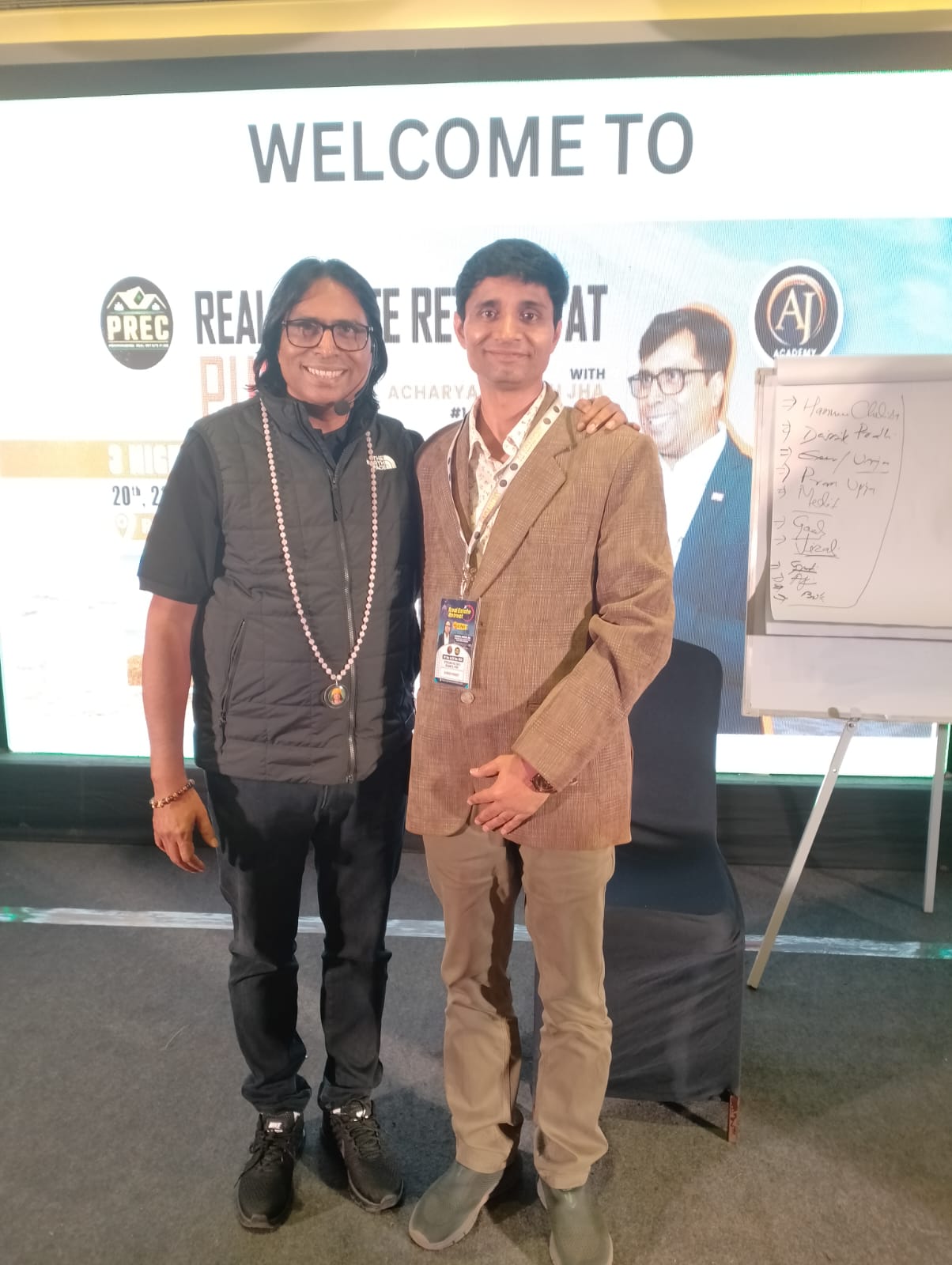 Avnish Pandey with industry leader at Real Estate Retreat Puri